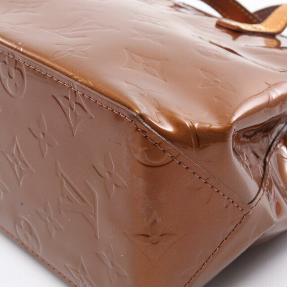 Louis Vuitton Reed handbag leather vernis brown - Picture 7 of 10